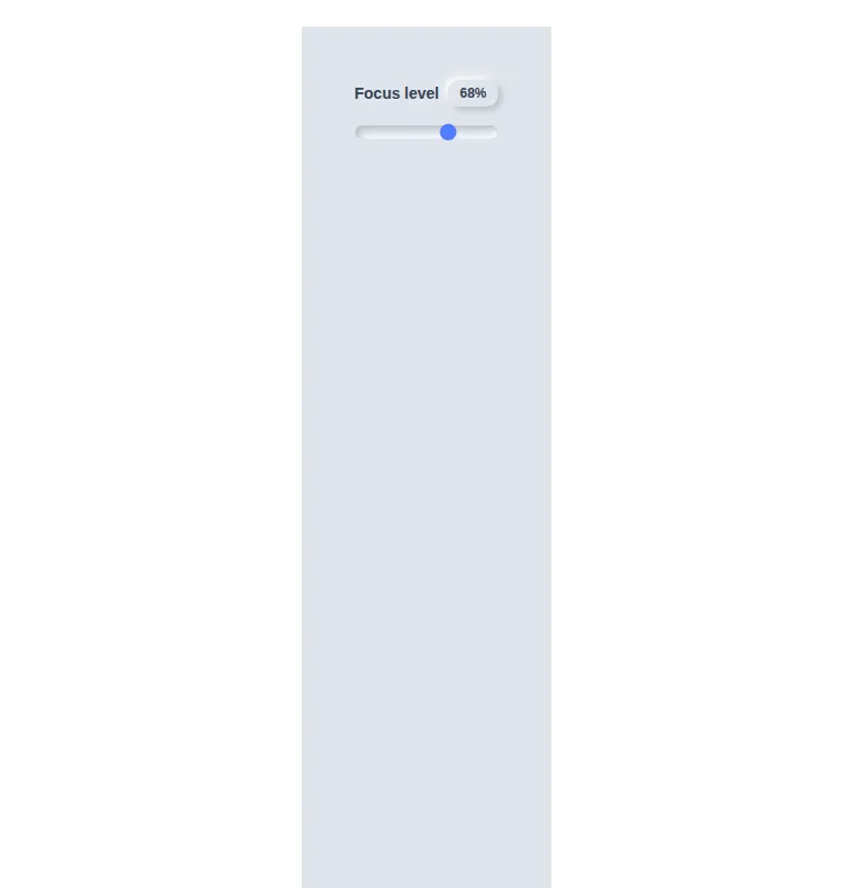 Harness screenshot of neu-slider at 768 pixels wide