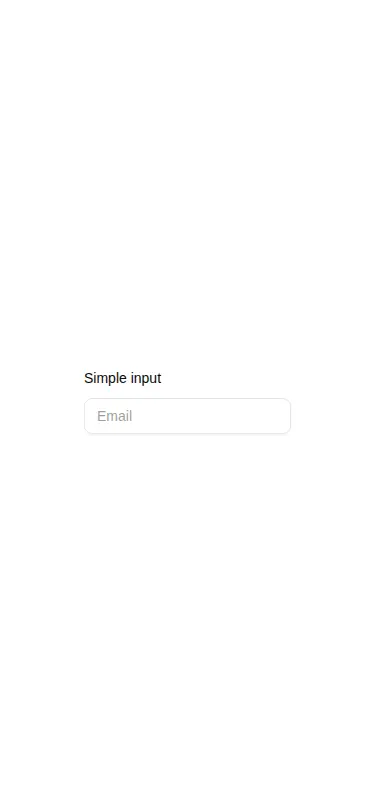 Harness screenshot of originui-input-01 at 375 pixels wide