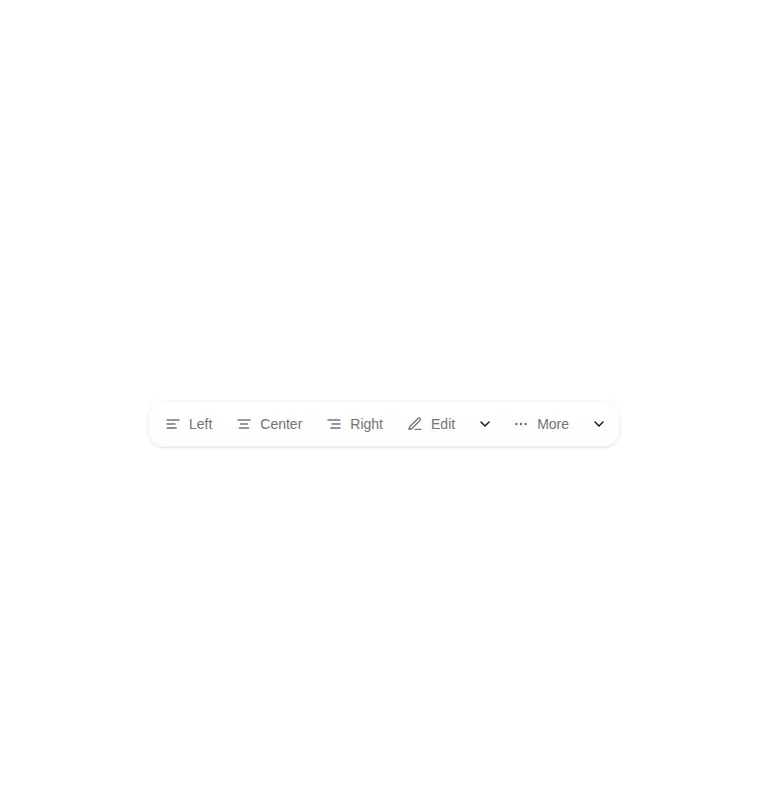 Harness screenshot of ruixen-action-toolbar at 768 pixels wide