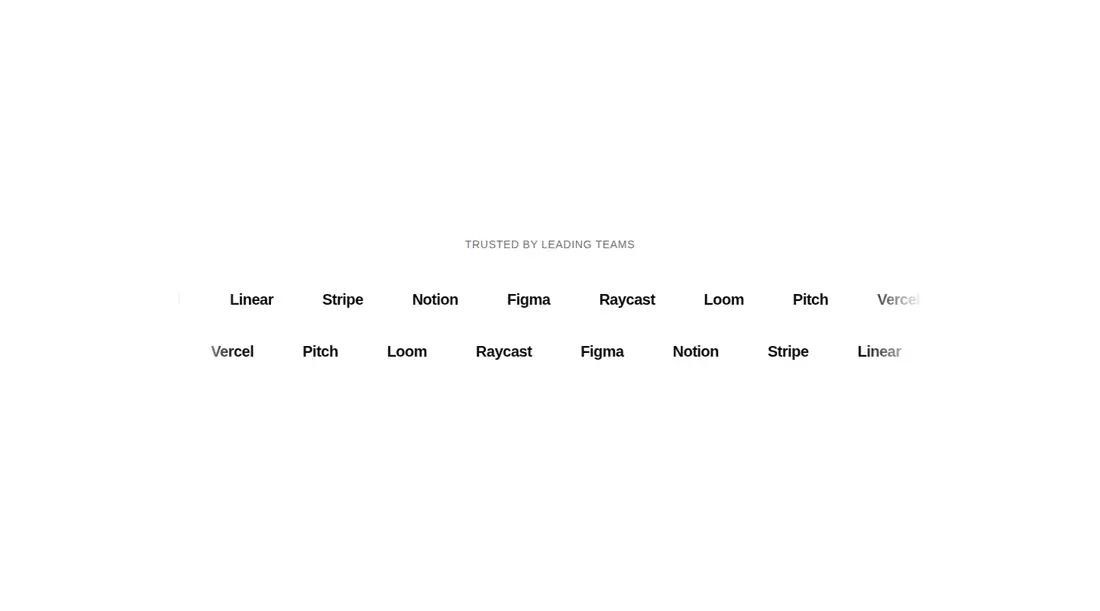 Harness screenshot of ruixen-auto-scrolling-client-carousel at 1440 pixels wide