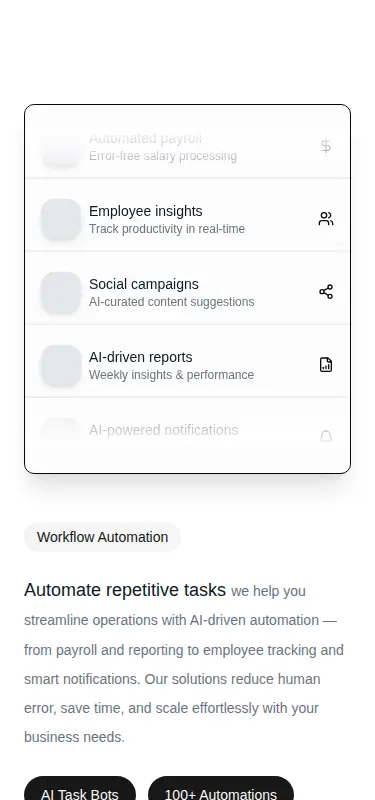 Harness screenshot of ruixen-automated-tasks-panel at 375 pixels wide