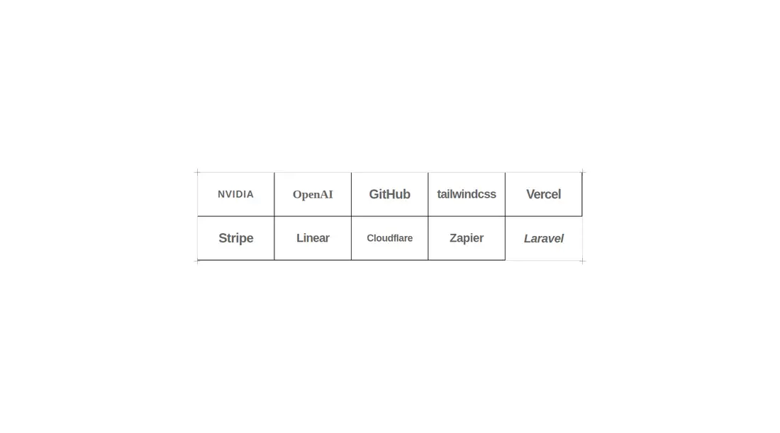 Harness screenshot of ruixen-bordered-clients-grid at 1440 pixels wide