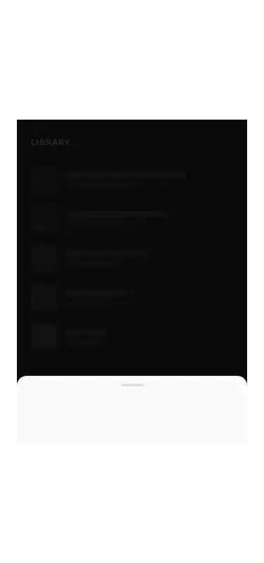 Harness screenshot of ruixen-bottom-drawers at 375 pixels wide