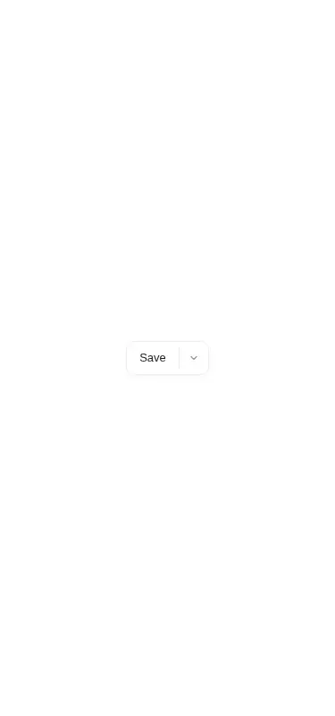 Harness screenshot of ruixen-button-split at 375 pixels wide