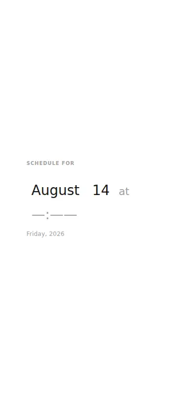 Harness screenshot of ruixen-calendar-scheduler at 375 pixels wide