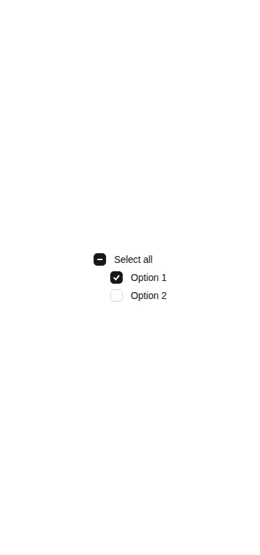 Harness screenshot of ruixen-checkbox-indeterminate at 375 pixels wide