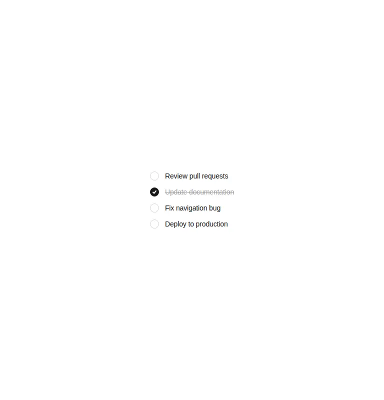 Harness screenshot of ruixen-checkbox-todo at 768 pixels wide