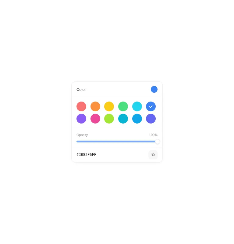 Harness screenshot of ruixen-color-picker-input at 768 pixels wide