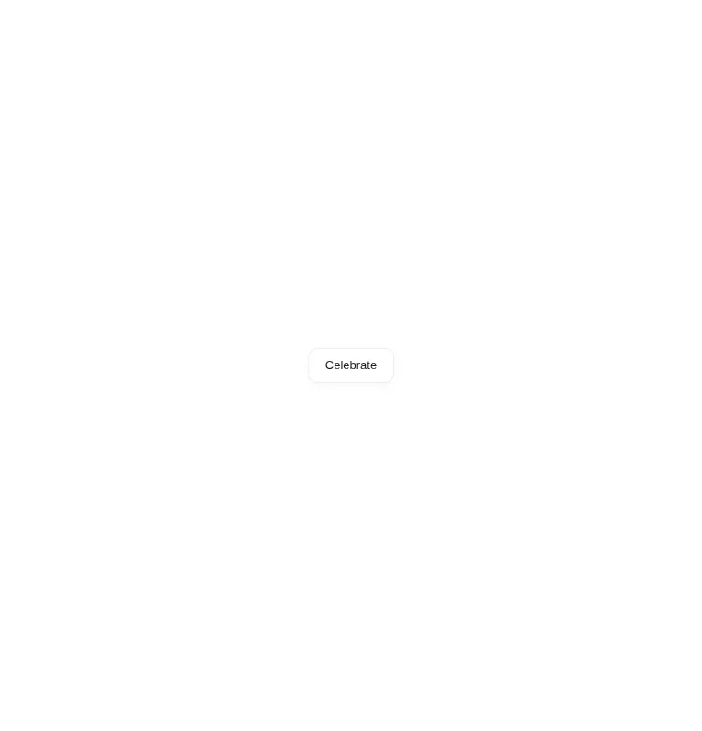 Harness screenshot of ruixen-confetti-button at 768 pixels wide