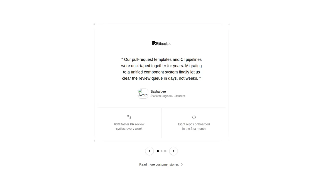 Harness screenshot of ruixen-customer-story-stack at 1440 pixels wide