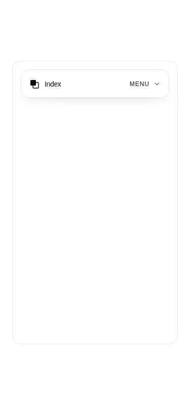 Harness screenshot of ruixen-expandable-menu-navbar at 375 pixels wide