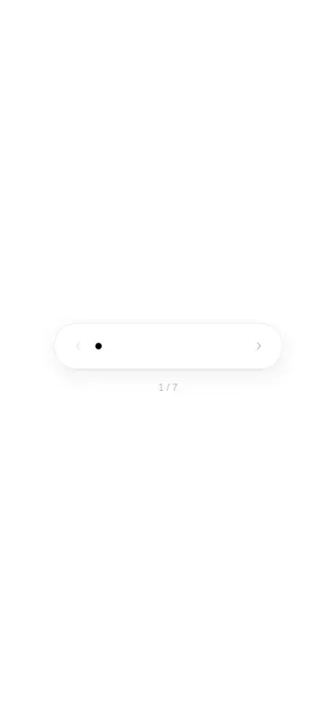 Harness screenshot of ruixen-gooey-pagination at 375 pixels wide