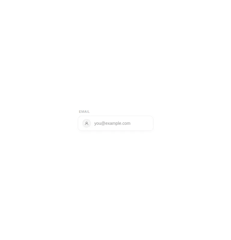 Harness screenshot of ruixen-gravatar-email-input at 768 pixels wide
