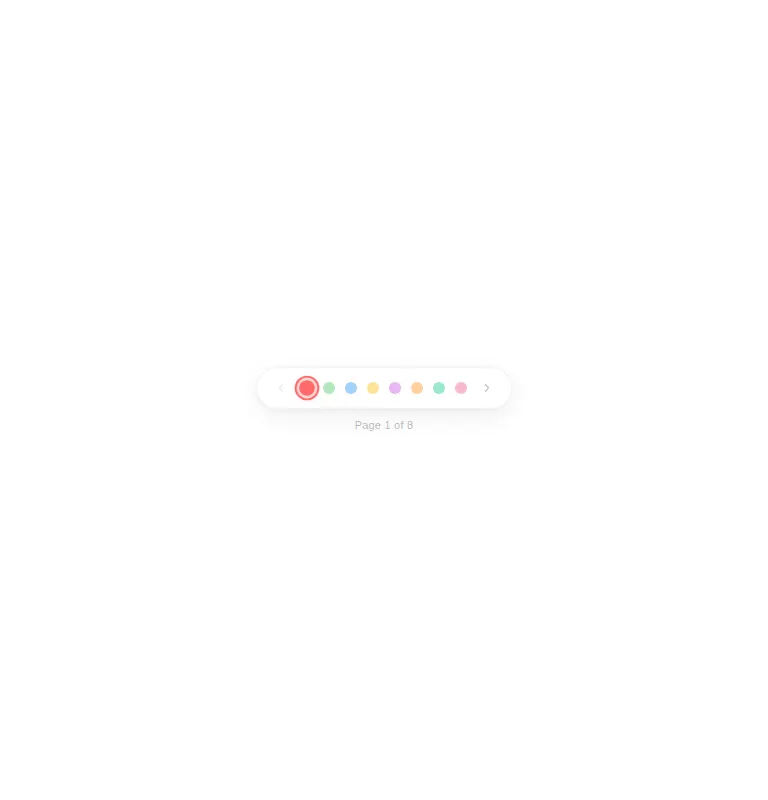 Harness screenshot of ruixen-icon-pagination at 768 pixels wide
