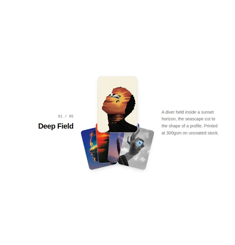 Harness screenshot of ruixen-image-card-fan at 768 pixels wide