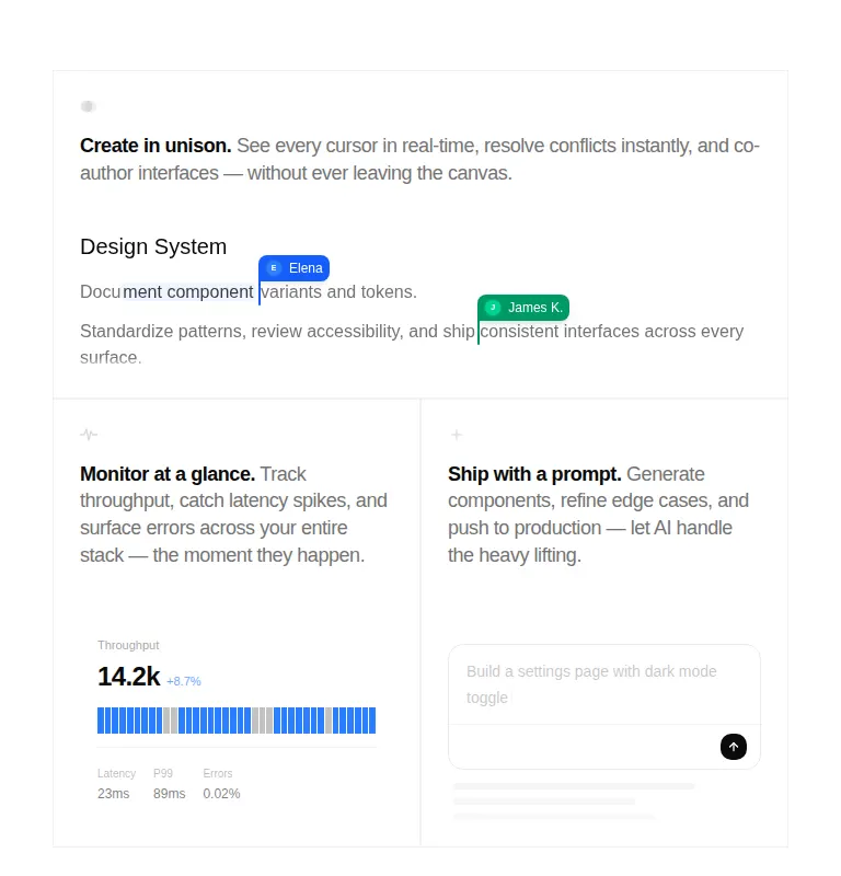 Harness screenshot of ruixen-integration-and-stats-section at 768 pixels wide