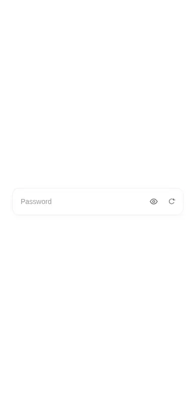 Harness screenshot of ruixen-password-field at 375 pixels wide