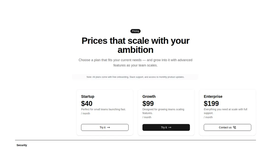 Harness screenshot of ruixen-pricing-comparison at 1440 pixels wide