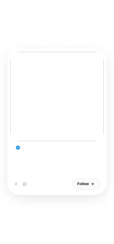 Harness screenshot of ruixen-profile-card at 375 pixels wide