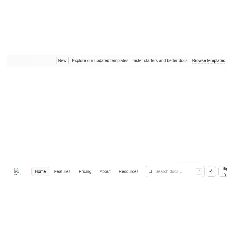 Harness screenshot of ruixen-promote-header at 768 pixels wide