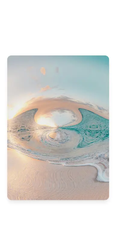 Harness screenshot of ruixen-ripple-distortion at 375 pixels wide