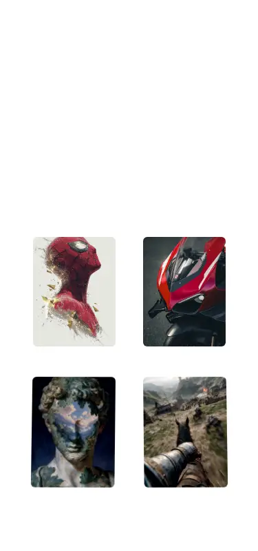 Harness screenshot of ruixen-scroll-tilted-grid at 375 pixels wide