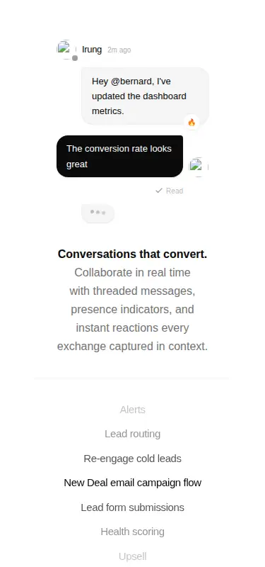 Harness screenshot of ruixen-split-feature-showcase at 375 pixels wide