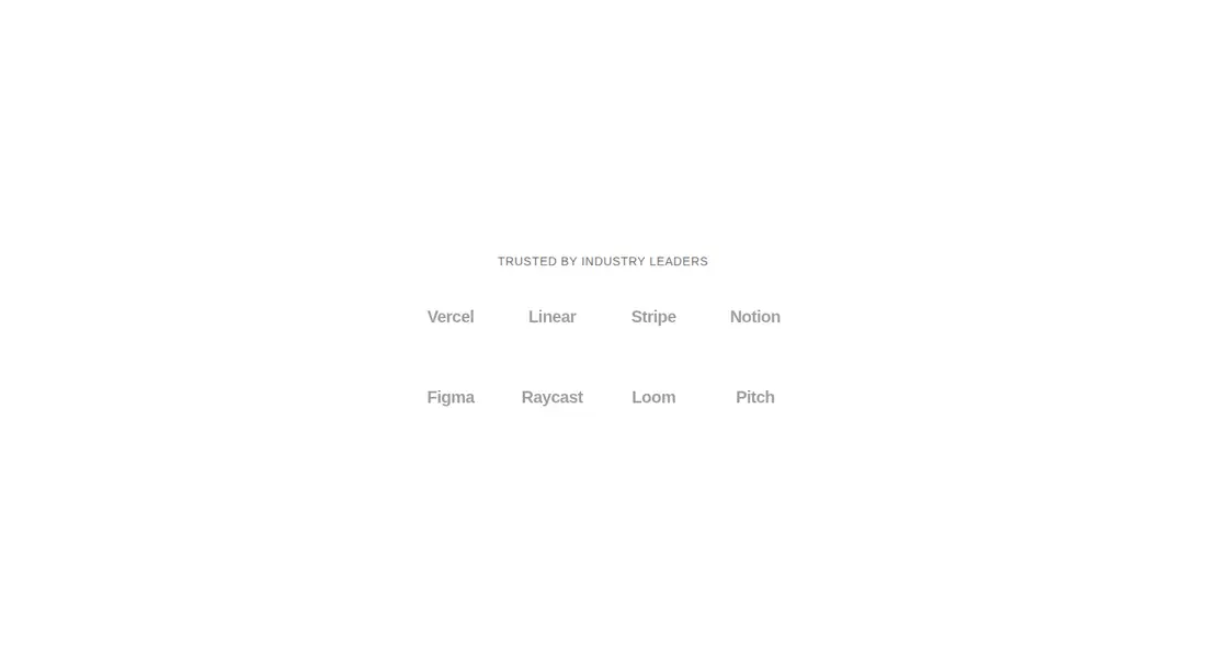 Harness screenshot of ruixen-trusted-clients-showcase at 1440 pixels wide