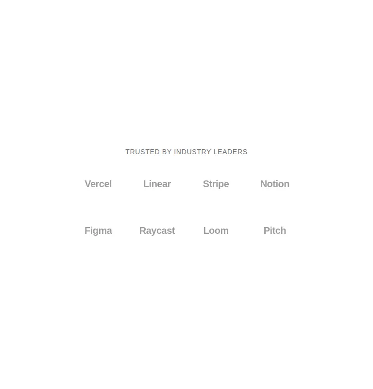 Harness screenshot of ruixen-trusted-clients-showcase at 768 pixels wide