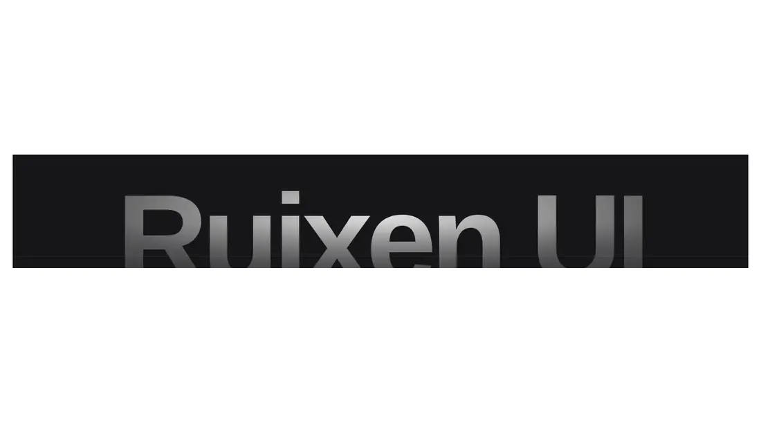 Harness screenshot of ruixen-wordmark-footer at 1440 pixels wide