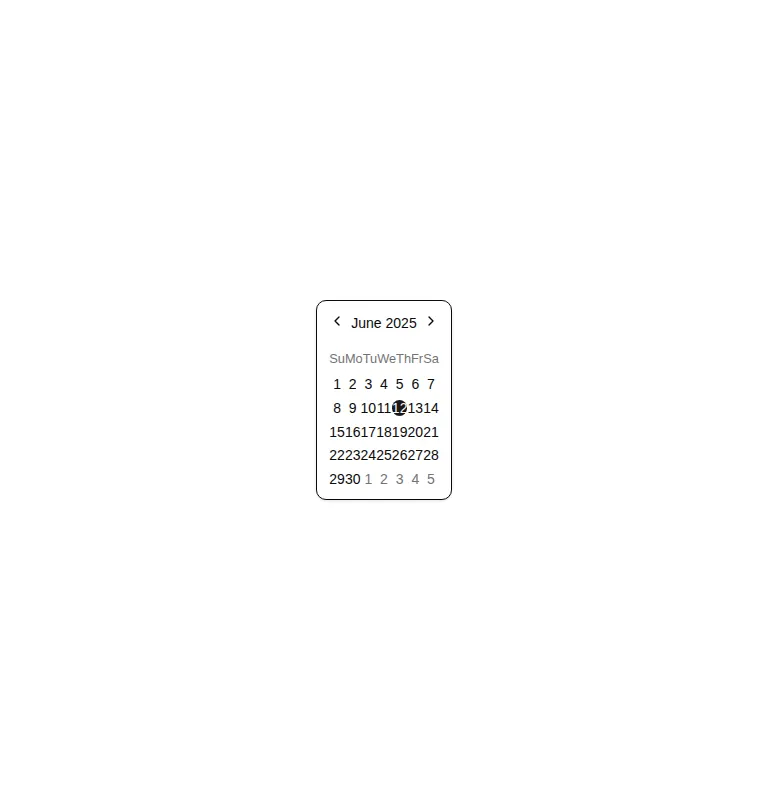 Harness screenshot of shadcn-block-calendar-01 at 768 pixels wide