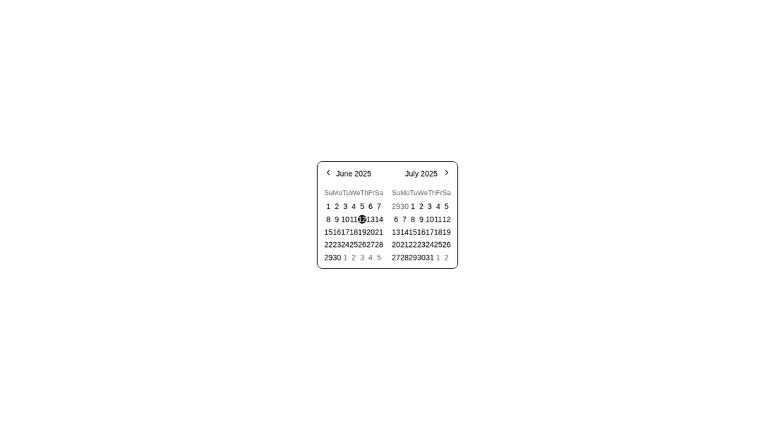 Harness screenshot of shadcn-block-calendar-02 at 1440 pixels wide
