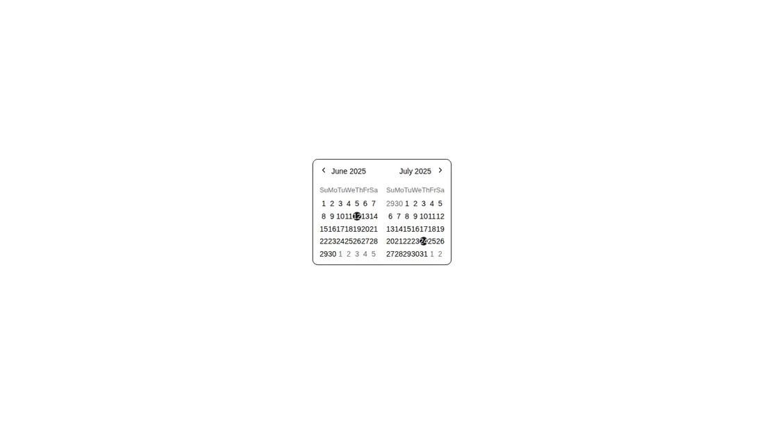 Harness screenshot of shadcn-block-calendar-03 at 1440 pixels wide