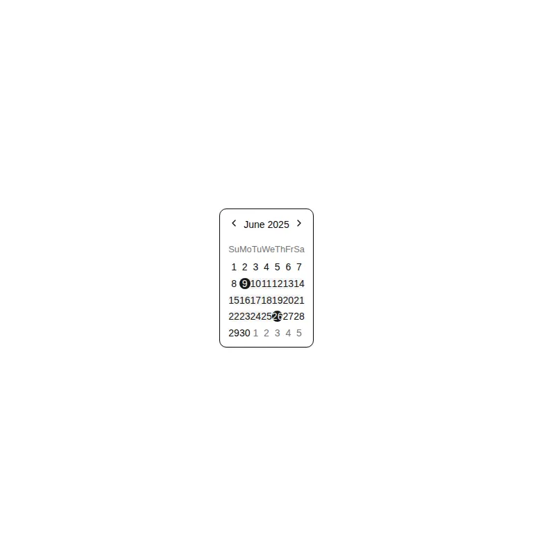 Harness screenshot of shadcn-block-calendar-04 at 768 pixels wide