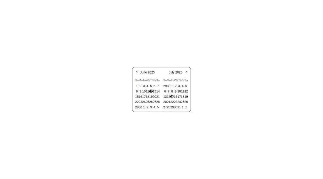 Harness screenshot of shadcn-block-calendar-05 at 1440 pixels wide