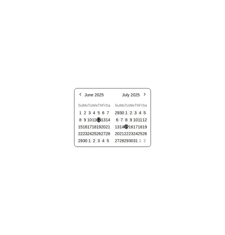 Harness screenshot of shadcn-block-calendar-05 at 768 pixels wide