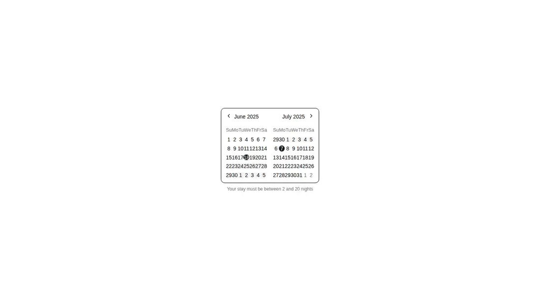 Harness screenshot of shadcn-block-calendar-07 at 1440 pixels wide