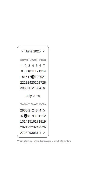 Harness screenshot of shadcn-block-calendar-07 at 375 pixels wide