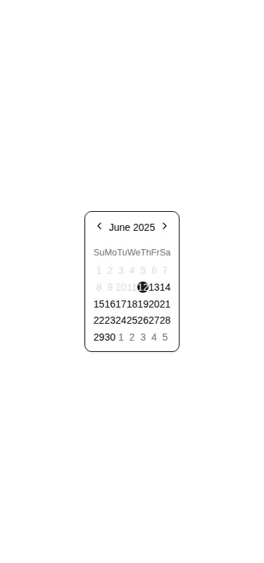 Harness screenshot of shadcn-block-calendar-08 at 375 pixels wide