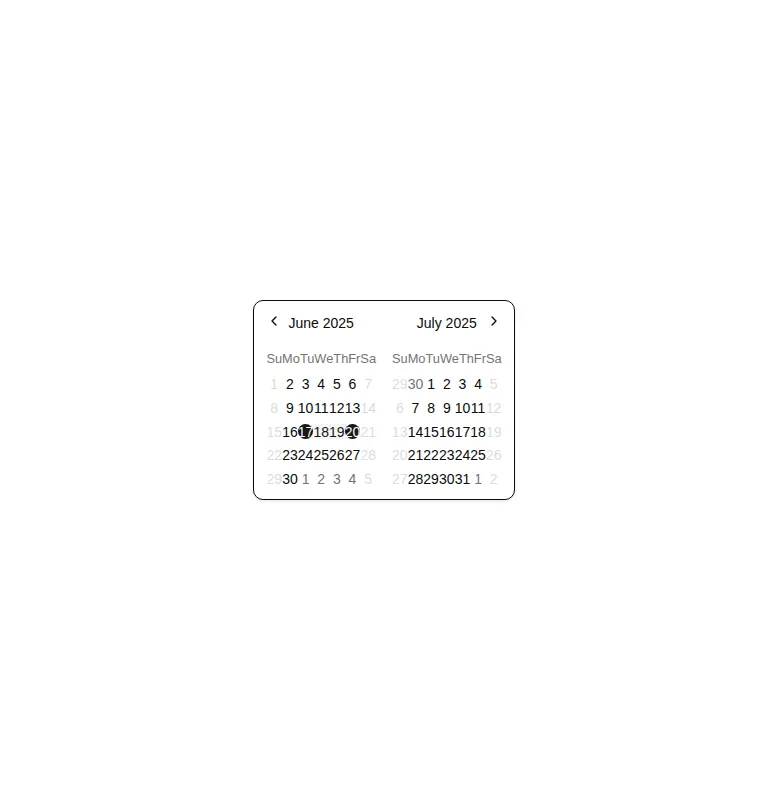 Harness screenshot of shadcn-block-calendar-09 at 768 pixels wide