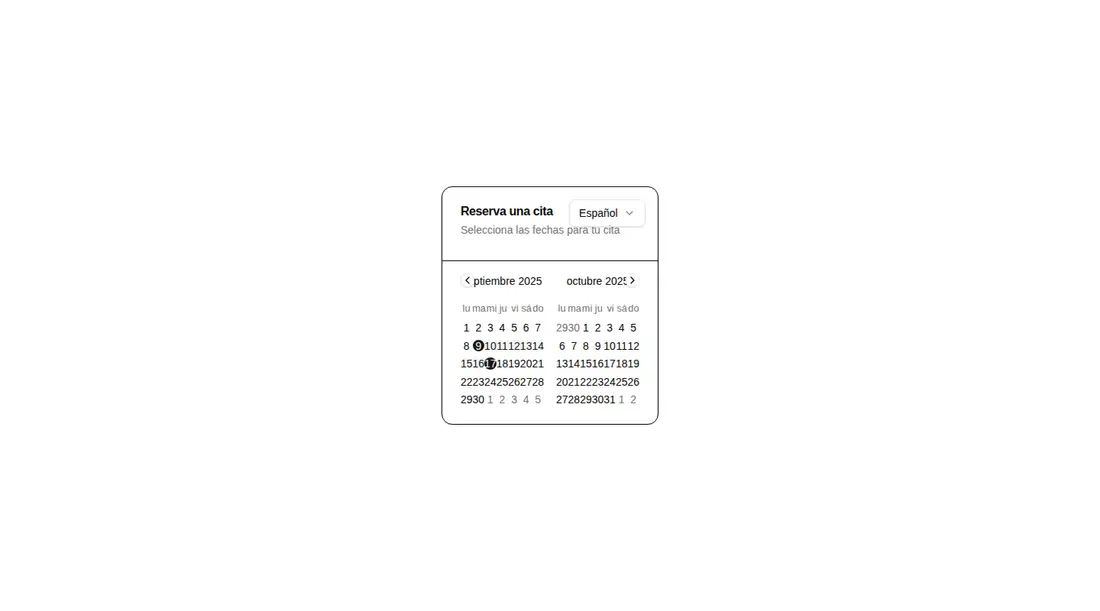 Harness screenshot of shadcn-block-calendar-12 at 1440 pixels wide