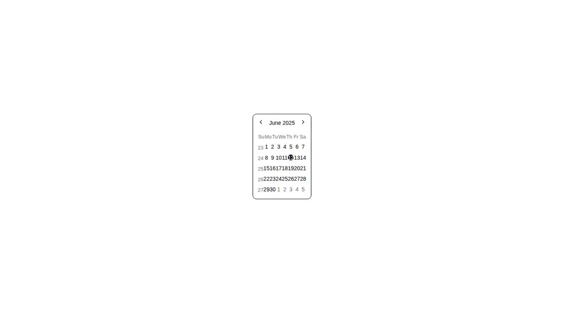 Harness screenshot of shadcn-block-calendar-15 at 1440 pixels wide