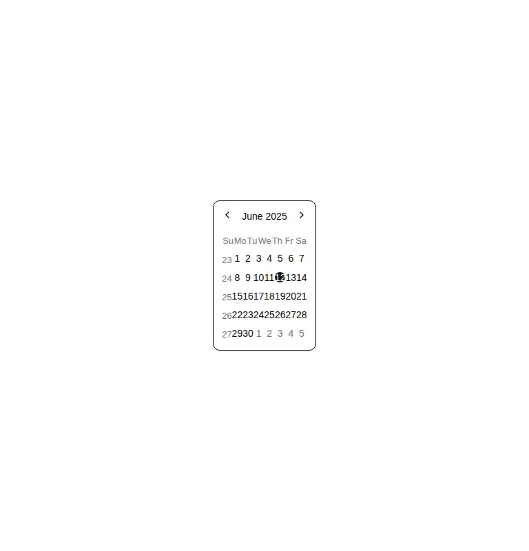 Harness screenshot of shadcn-block-calendar-15 at 768 pixels wide