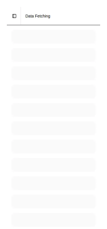 Harness screenshot of shadcn-block-sidebar-02 at 375 pixels wide