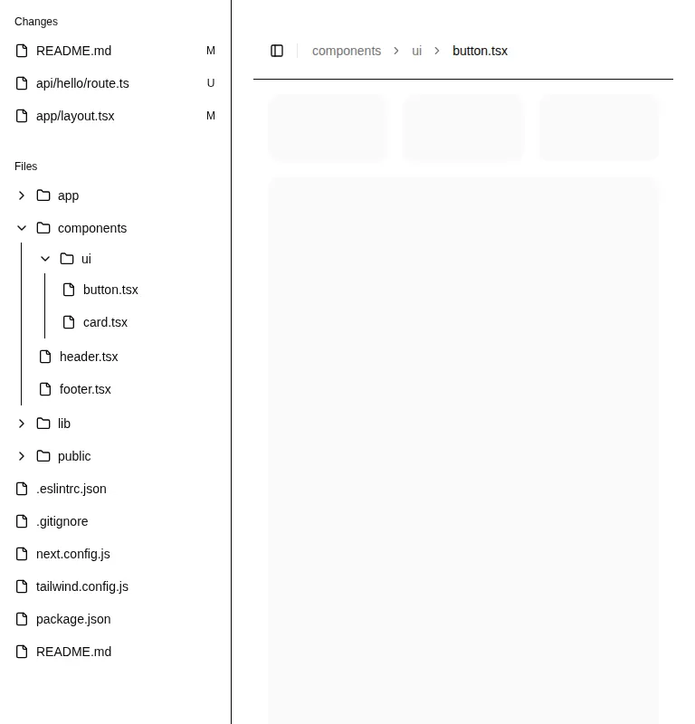 Harness screenshot of shadcn-block-sidebar-11 at 768 pixels wide