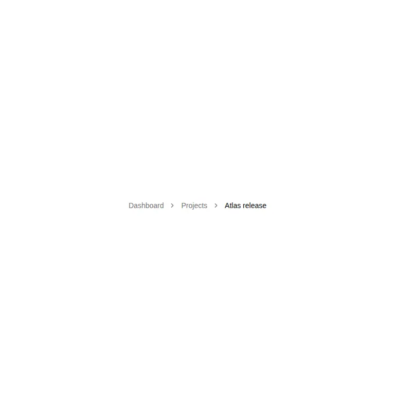 Harness screenshot of shadcn-breadcrumb at 768 pixels wide