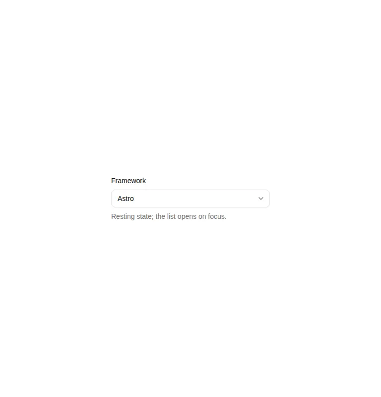 Harness screenshot of shadcn-combobox at 768 pixels wide
