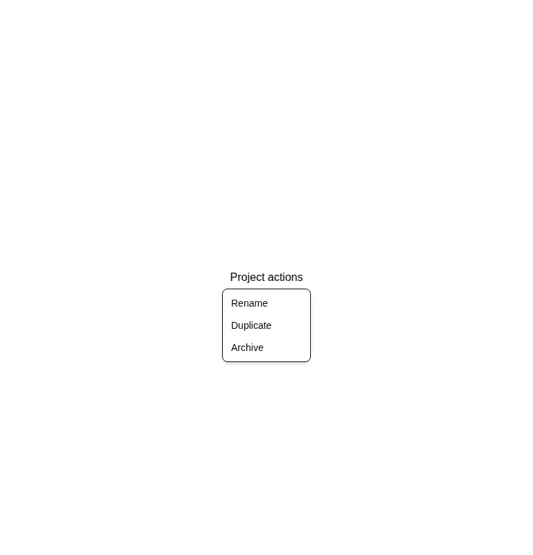 Harness screenshot of shadcn-dropdown-menu at 768 pixels wide