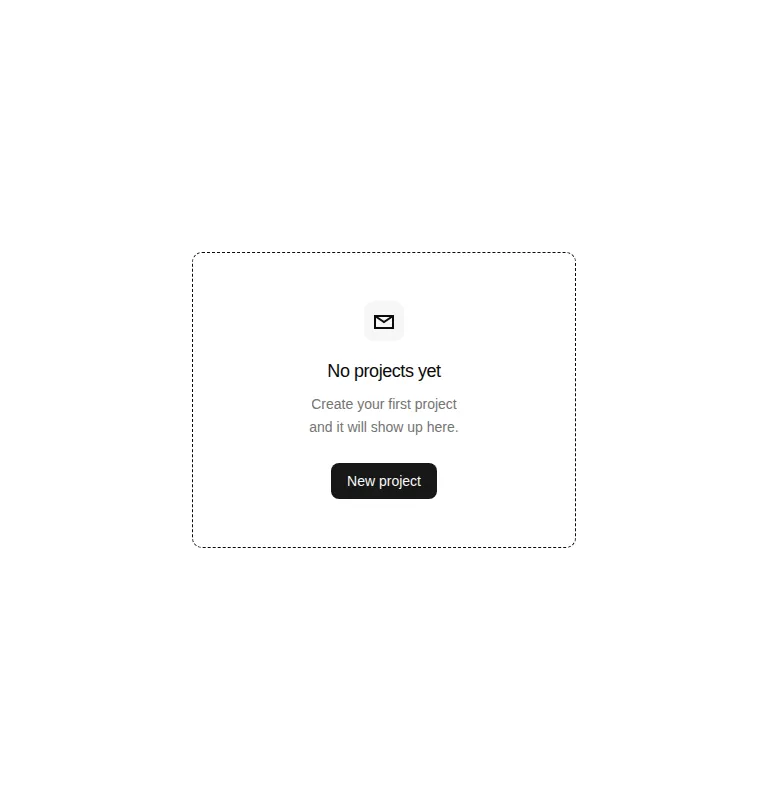 Harness screenshot of shadcn-empty at 768 pixels wide