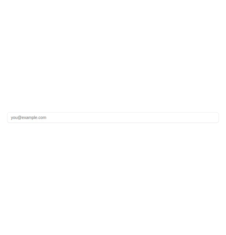 Harness screenshot of shadcn-input at 768 pixels wide